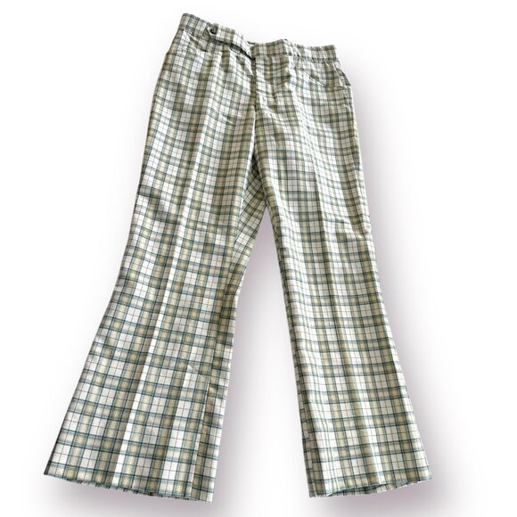 Mens Vintage Plaid Golf Pants
